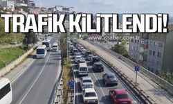 Zonguldak'ta trafik durma noktasına geldi!