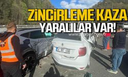Ankara yolunda zincirleme kaza! 3 yaralı!