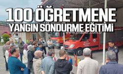 Kdz. Ereğli'de 100 öğretmene yangın söndürme eğitimi verilmeye başlandı!