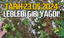 Tarih 23.05.2024! Leblebi gibi dolu yağdı!