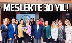 Hemşirelikte 30 yıl! Sağlık neferlerine plaket verildi!