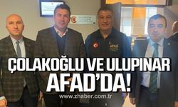 Ahmet Çolakoğlu ve Özcan Ulupınar AFAD'da!