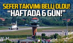 Havalimanı sefer takvimi belli oldu! Haftada 6 gün!