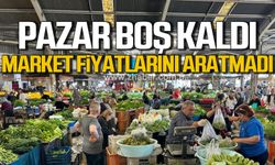 Zonguldak’ta halk pazarı boş kaldı! Fiyatlar market fiyatlarını aratmadı!