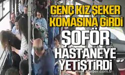 Karabük’te halk otobüsünde şeker komasına giren kızı şoför hastaneye yetiştirdi!