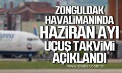 Zonguldak Havalimanında Haziran ayı uçuş takvimi açıklandı!