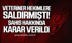 Çaycuma’da veteriner hekimlere saldıran şahıs hakkında karar verildi!