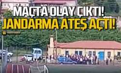 Maçta olay çıktı! Jandarma ateş açtı!