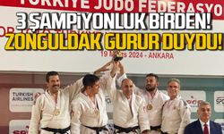 Zonguldak judo takımına 3 şampiyonluk birden!