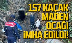 Zonguldak'ta 157 kaçak maden ocağı imha edildi!