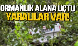 Bartın'da ormanlık alana uçtu! 3 yaralı!