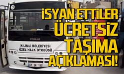 Kilimli'de ücretsiz taşıma açıklaması! İddialara böyle yanıt verdiler!