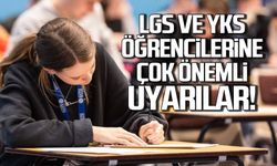 LGS ve YKS öğrencilerine çok önemli uyarılar!