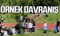 Öğrencilerden örnek davranış!