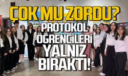 Zonguldak protokolü öğrencileri yalnız bıraktı!