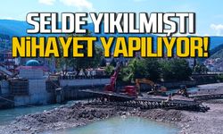 Selde yıkılmıştı! Asma köprü nihayet yapılıyor!