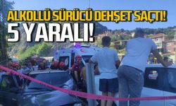 Ereğli'de alkollü sürücü dehşet saçtı! 5 yaralı!