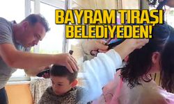 Bayram tıraşı Kilimli Belediyesi'nden