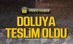 Kış geri geldi! Gökçebey doluya teslim oldu!