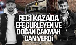 Kastamonu’da feci kaza!  Efe Gürleyen ve Doğan Çakmak hayatını kaybetti!