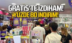 Gratis'te izdiham! Yüzde 80 indirim!