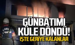 Kozlu'da yangın! Günbatımı küle döndü!