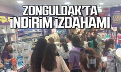 Zonguldak'ta indirim izdahamı! Mağazayı talan ettiler!