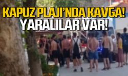 Kapuz Plajı'nda kavga! Yaralılar var!