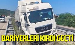 Bariyerleri kırdı geçti