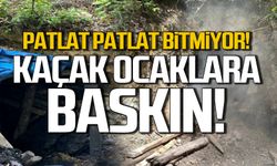 Kilimli'de kaçak maden ocaklarına baskın!