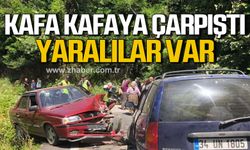 Kdz.Ereğli'de iki araç kafa kafaya çarpıştı! Yaralılar var!