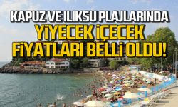 Kapuz ve Ilıksu plajlarında yiyecek içecek fiyatları belli oldu!