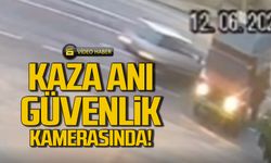 Devrek'te kaza anı güvenlik kamerasında! 2 kişi yaralandı!