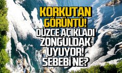 Korkutan görüntü! Düzce açıkladı Zonguldak uyuyor!