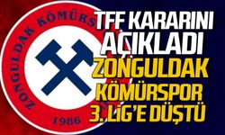 TFF kararını açıkladı... Zonguldak Kömürspor 3. Lig'e düştü!