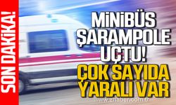 Zonguldak'ta minibüs şarampole uçtu! Çok sayıda yaralı var!