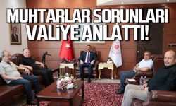 Muhtarlar sorunları Vali Hacıbektaşoğlu'na anlattı!