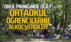 Müdür yardımcıları okul pikniğinde öğrencilerle alkol aldıl!