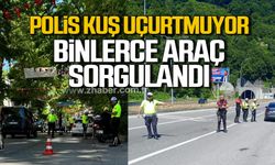 Zonguldak'ta polis kuş uçurtmuyor! Binlerce araç denetlendi!