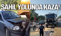 Zonguldak- Kozlu sahil yolunda kaza!