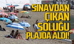 YKS sonrası soluğu plajda aldılar!