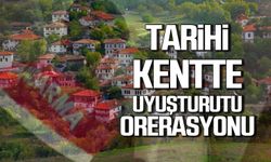 Tarihi kentte uyuşturucu operasyonu