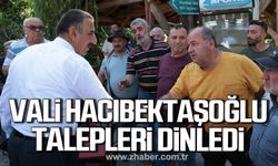 Vali Hacıbektaşoğlu köy sakinlerinin taleplerini dinledi!