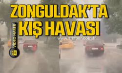 Zonguldak’ta etkili olan yağmur ve fırtına yazı kışa çevirdi!