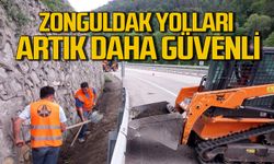 Zonguldak yolları artık daha güvenli