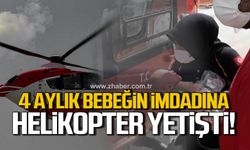 Bartın'da hava ambulansı 4 aylık bebek için havalandı!