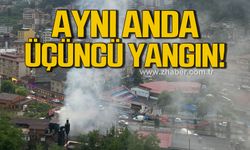 Zonguldak'ta aynı anda üçüncü yangın!