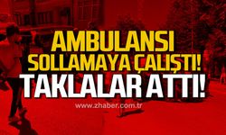 Ambulansı sollamaya çalıştı! Takla attı! 2 yaralı var