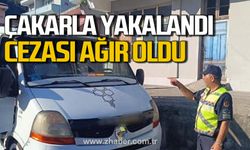 Zonguldak'ta çakarla yakalandı! Cezası ağır oldu!