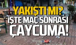 Çaycuma'da maç sonrası arda kalan görüntü pes dedirtti!